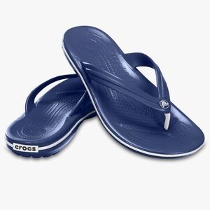 Crocs  Men Crocband  Navy Blue Flip Flops Sandal Size 11
